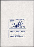 Vintage wrapper LOUELLA BRAND BUTTER American Stores Co Philadelphia PA n-mint+