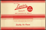 Vintage box LOUIES CANDY KITCHEN Ice Cream 1946 North Manchester Indiana n-mint