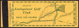 Vintage matchbook cover LOUISQUISSET GOLF CLUB full length map pictured Providence RI