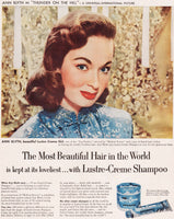 Vintage magazine ad LUSTRE CREME SHAMPOO from 1951 Ann Blyth Thunder On The Hill