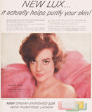 Vintage magazine ad LUX bar soap Lever Brothers 1960 Natalie Wood Cash McCall