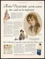 Vintage magazine ad LUX DETERGENT 1925 Mary Pickford as Little Annie Rooney