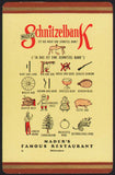 Vintage playing card MADERS SCHNITZELBANK famous restaurant Milwaukee Wisconsin