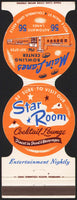 Vintage matchbook cover MAIN LANES Bowling Center die cut Star Room Columbus OH
