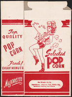Vintage box MAJORETTE POPCORN woman pictured unused new old stock excellent+