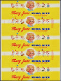 Vintage bread wrapper MARY JANE KING SIZE girl pictured 1959 Norfolk Virginia