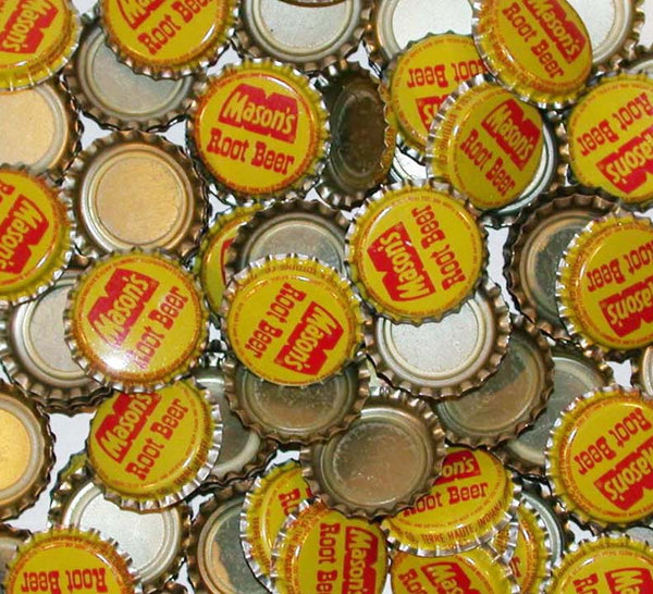 Soda pop bottle caps Lot of 12 MASONS ROOT BEER plastic unused new old stock