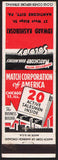 Vintage matchbook cover MATCH CORPORATION of AMERICA Kashuboski Nanticoke City