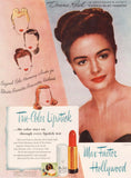 Vintage magazine ad MAX FACTOR HOLLYWOOD 1946 Donna Reed Faithful In My Fashion