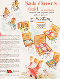 Vintage magazine ad MAX FACTOR HOLLYWOOD make up from 1949 Santa Claus pictured