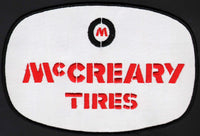 Vintage uniform patch McCREARY TIRES large size unused new old stock n-mint+