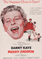 Vintage magazine ad MERRY ANDREW movie from 1958 Danny Kaye and Pier Angeli