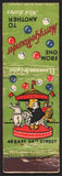 Vintage matchbook cover MERRY GO ROUNDER Nick Bates carousel pictured New York