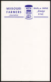 Vintage note sheet M F A MISSOURI FARMERS ASSOCIATION SALT container pictured n-mint+
