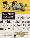 Vintage magazine ad MISS SUSIE SLAGLES movie from 1946 Veronica Lake Sonny Tufts