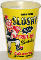Vintage paper cup MISTER SLUSHY Fruit Ice elf pictured new old stock n-mint+