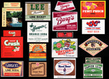 Vintage soda pop bottle labels Lot of 30 ALL DIFFERENT #3 unused new old stock