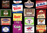 Vintage soda pop bottle labels Lot of 30 ALL DIFFERENT #4 unused new old stock