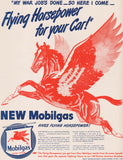Vintage magazine ad MOBILGAS Socony Vacuum 1945 Flying Horsepower Pegasus pictured