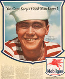 Vintage magazine ad MOBILGAS Socony Vacuum from 1943 Jack Kelly Pegasus pictured