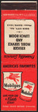 Vintage matchbook cover MOBILGAS Mobiloil gas oil Pegasus Kruger Rock City ILL