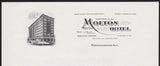 Vintage letterhead MOLTON HOTEL #1 old hotel pictured Birmingham Alabama n-mint+
