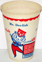 Vintage paper cup MR DEE LISH from ABC Consolidated picturing an usher unused