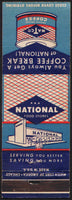 Vintage matchbook cover NATCO COFFEE key wind tin pictured National Food Stores