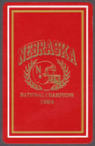 Vintage playing card NEBRASKA National Champions 1994 football helmet pictured