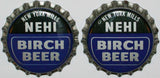 Soda pop bottle caps Lot of 100 NEHI BIRCH BEER #1 cork unused new old stock