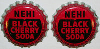 Soda pop bottle caps Lot of 25 NEHI BLACK CHERRY cork lined unused new old stock