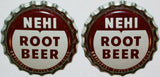 Soda pop bottle caps Lot of 100 NEHI ROOT BEER cork lined unused new old stock