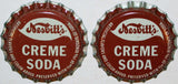 Soda pop bottle caps Lot of 25 NESBITTS CREME SODA cork lined new old stock