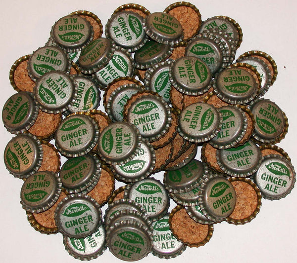 Soda pop bottle caps Lot of 100 NESBITTS GINGER ALE #1 cork lined new old stock