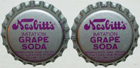Soda pop bottle caps Lot of 100 NESBITTS GRAPE #2 plastic lined new old stock
