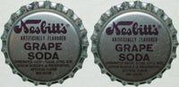 Soda pop bottle caps Lot of 25 NESBITTS GRAPE #1 plastic lined new old stock