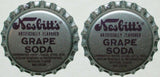 Soda pop bottle caps Lot of 12 NESBITTS GRAPE #1 plastic lined new old stock