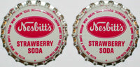 Soda pop bottle caps Lot of 25 NESBITTS STRAWBERRY SODA #2 plastic lined unused