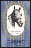 Vintage playing card NEW YORK CLEANERS Bold Venture horse Palenske Lawrence KS