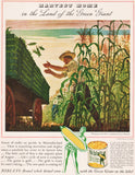 Vintage magazine ad NIBLETS CORN 1942 Green Giant N C Wyeth Bringing In The Ears