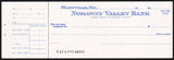 Vintage bank check NODAWAY VALLEY BANK Maryville Missouri new old stock n-mint+
