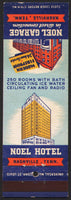 Vintage matchbook cover NOEL HOTEL and GARAGE with picture Nashville Tennessee