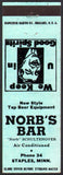 Vintage matchbook cover NORBS BAR We Keep U in Good Spirits Staples Minnesota