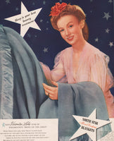 Vintage magazine ad NORTH STAR BLANKETS 1944 Veronica Lake Bring On The Girls