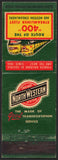 Vintage matchbook cover NORTH WESTERN Chicago System 400 with trains pictured