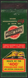 Vintage matchbook cover NORTH WESTERN Chicago System 400 with trains pictured