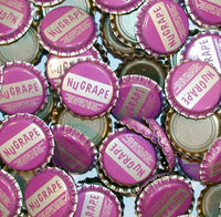 Soda pop bottle caps Lot of 25 NUGRAPE plastic lined unused new old stock