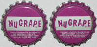Soda pop bottle caps NUGRAPE Lot of 2 plastic lined unused and new old stock