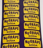 Vintage shelving roll NUGRAPE SODA for bottle racks unused new old stock excellent++