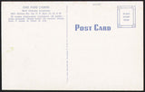 Vintage postcard OAK PARK CABINS New Orleans Louisiana cabins pictured linen
